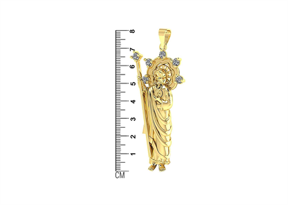 Religious St Jude Pendant with Gold Plated